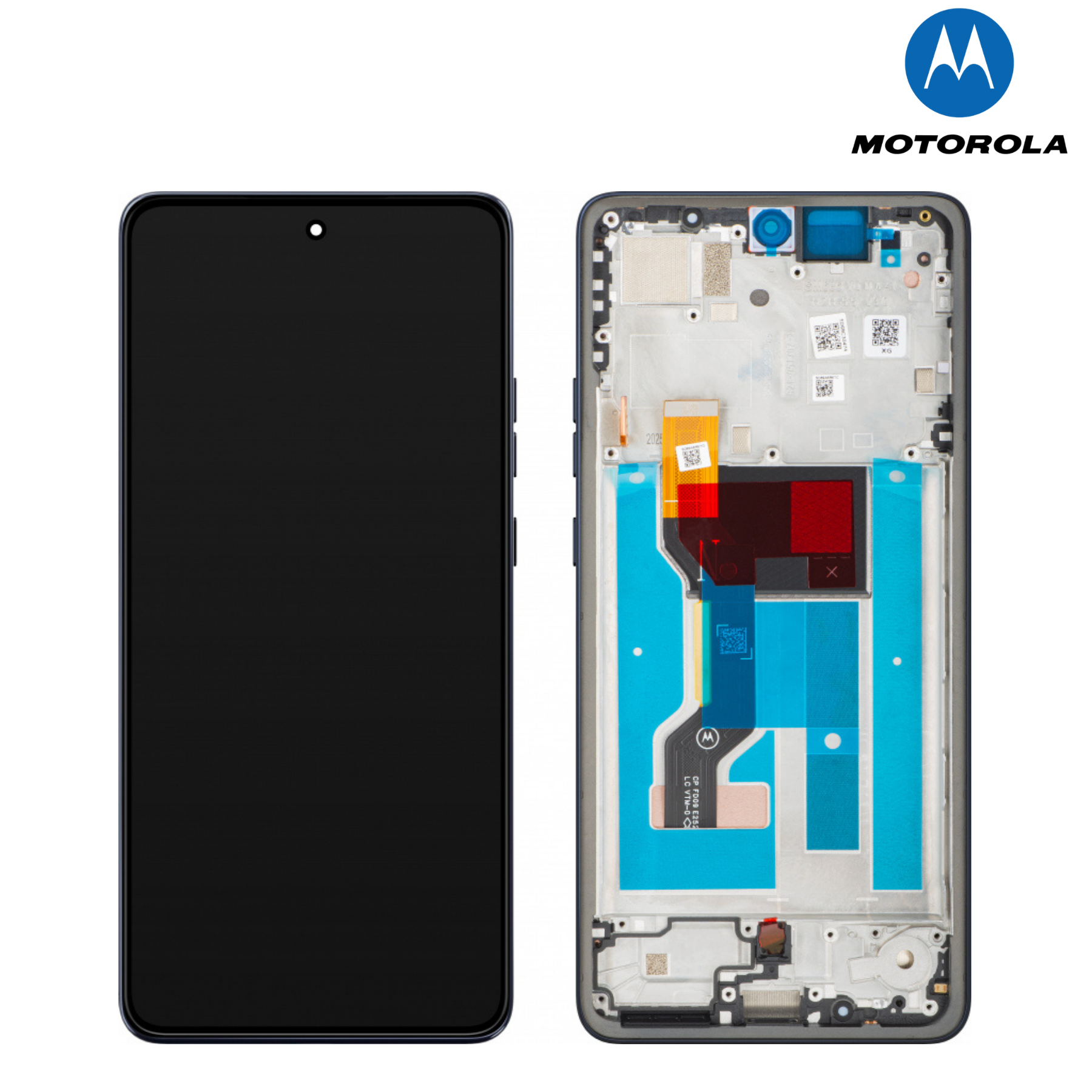 LCD Display Module for Motorola Moto G56, Black Oyster